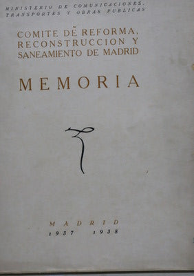 Memoria Madrid 1937-1938