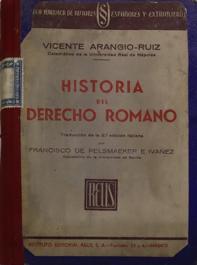 Historia del Derecho Romano