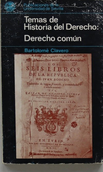 Temas de Historia del Derecho Derecho común