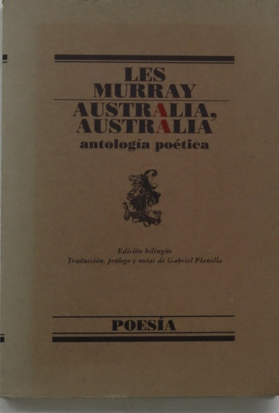 Australia, Australia antología poética : edición bilingüe
