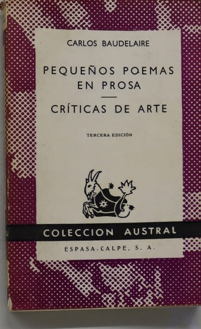 Pequeños poemas en prosa Críticas de arte