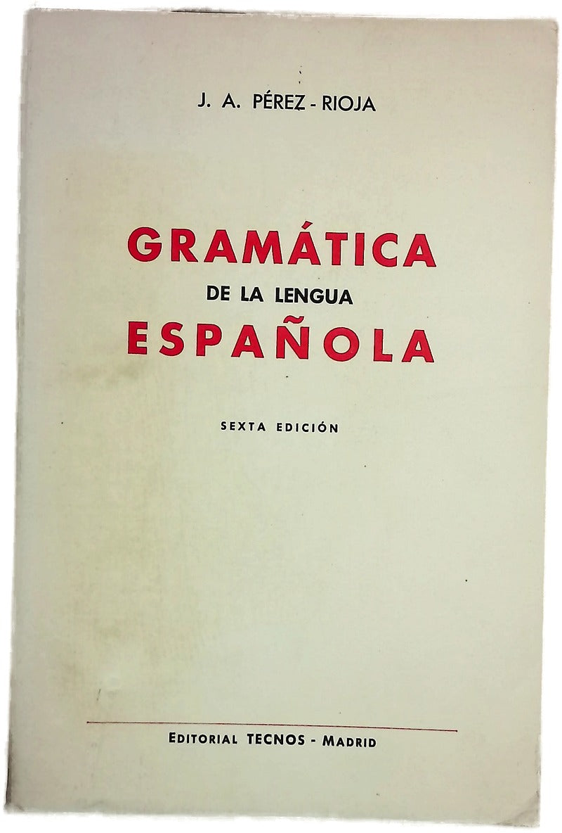 Gramática de la lengua española