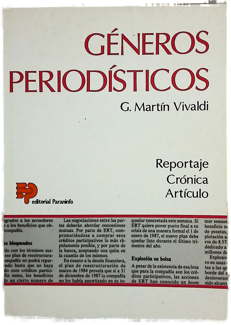 Géneros periodísticos (análisis diferencial)