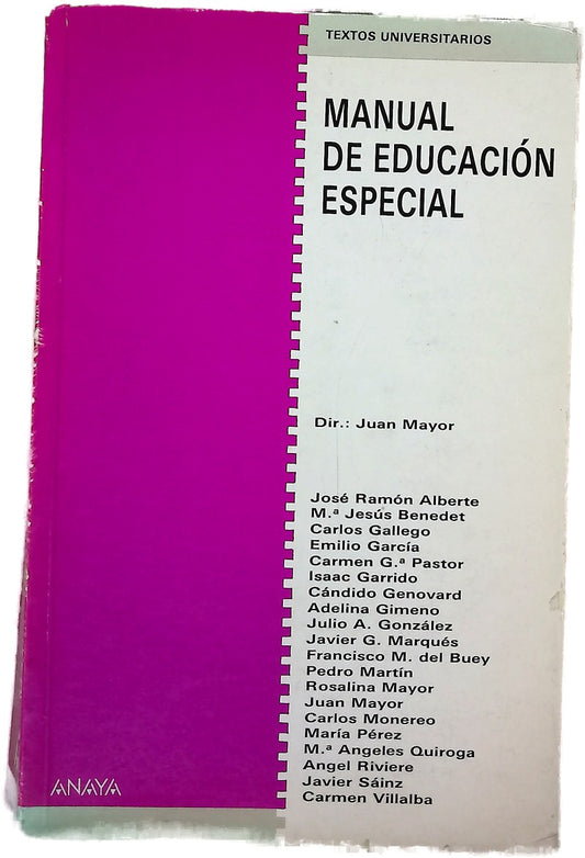 Manual de educación especial