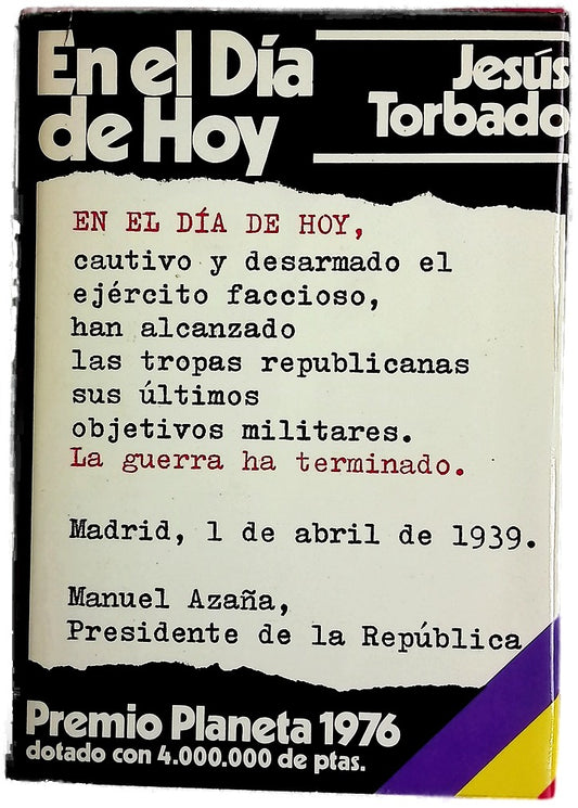 En el día de hoy : novela
