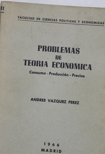 Problemas de teoria economica