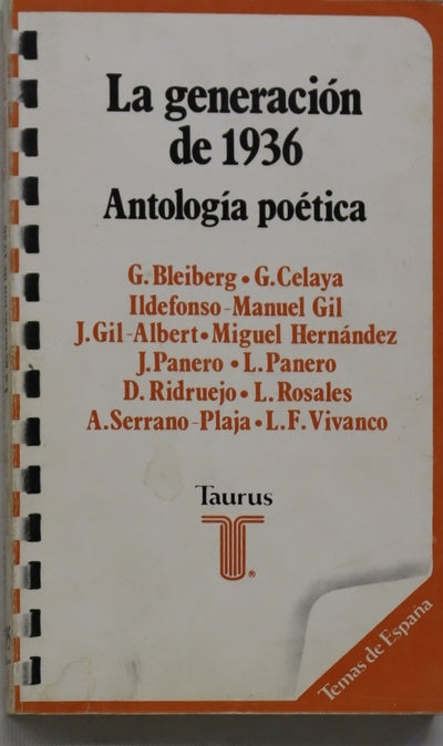 La generación de 1936 : antología poética