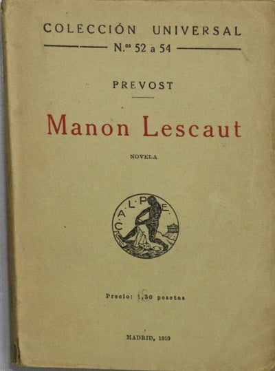 Historia de Manon Lescaut y el caballero Des Grieux