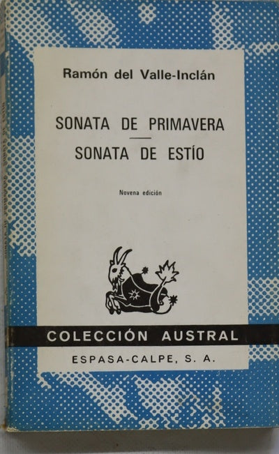 Sonata de primavera Sonata de estío : memorias del marqués de Bradomín