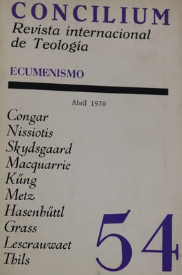Concilium revista internacional de teología (v. LIV)