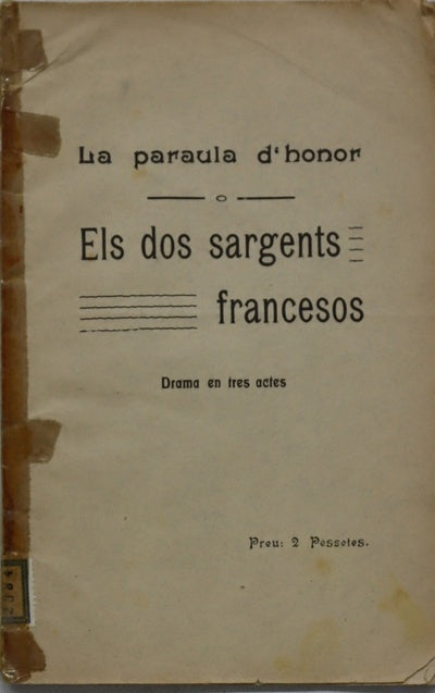 La paraula d'honor. Els dos sargents francesos