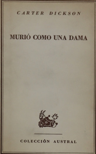 Murió como una dama