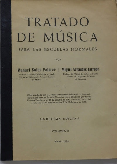 Tratado de música para las escuelas normales (v. II)