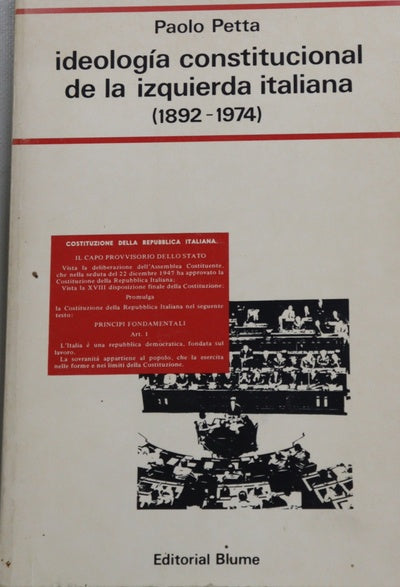 Ideología constitucional de la izquierda italiana (1892-1974)