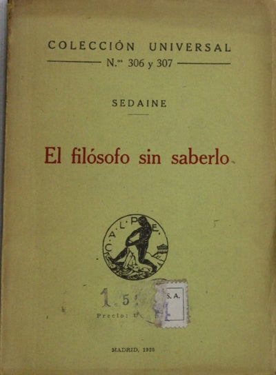 El filósofo sin saberlo
