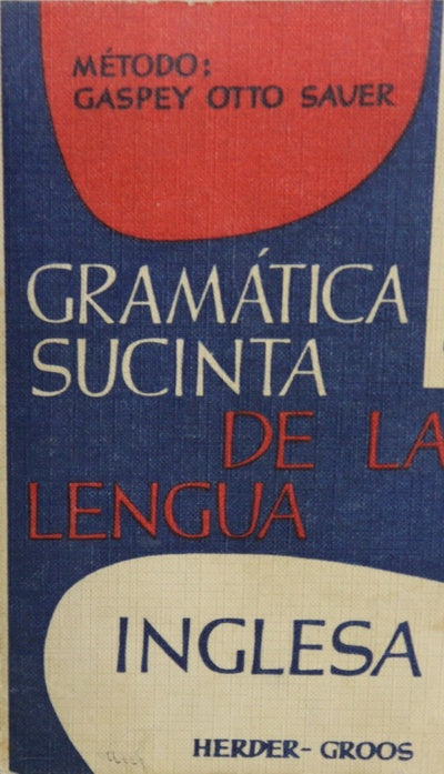 Gramática sucinta de la lengua inglesa