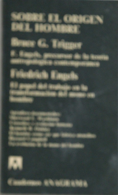 Sobre el origen del hombre