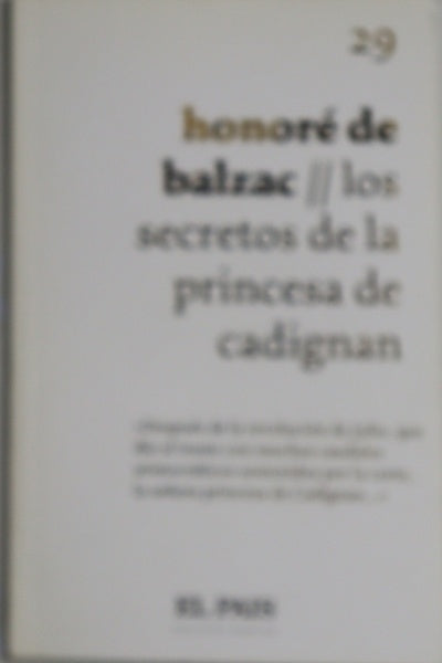 Los secretos de la princesa de Cadignan