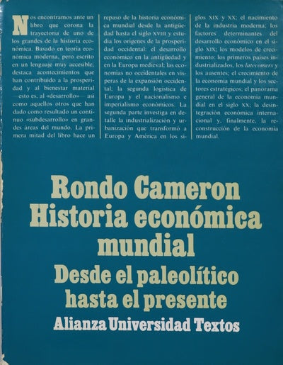 Historia económica mundial desde el paleolítico hasta el presente