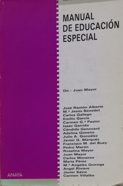 Manual de educación especial