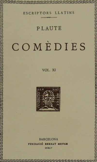 Comedies (v. XI)