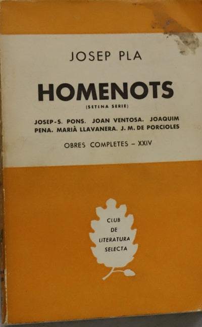 Homenots. Obres completes XXIV