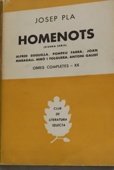 Homenots. Obres completes XX