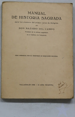 Manual de historia sagrada