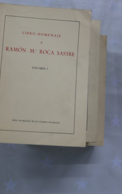 Libro-homenaje a Ramón Mª Roca Sastre
