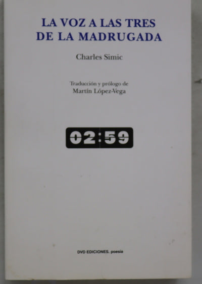 La voz a las tres de la madrugada