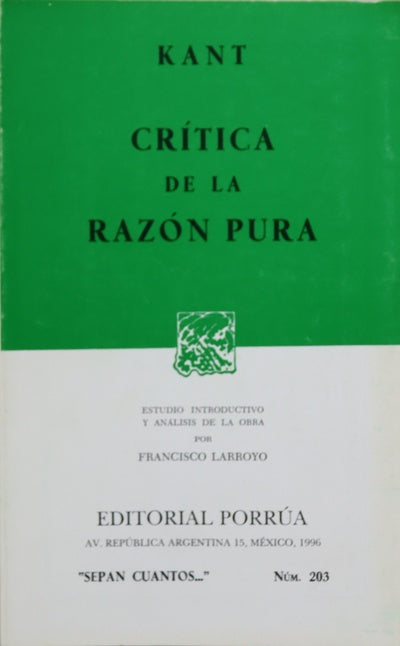 Crítica de la razón Pura
