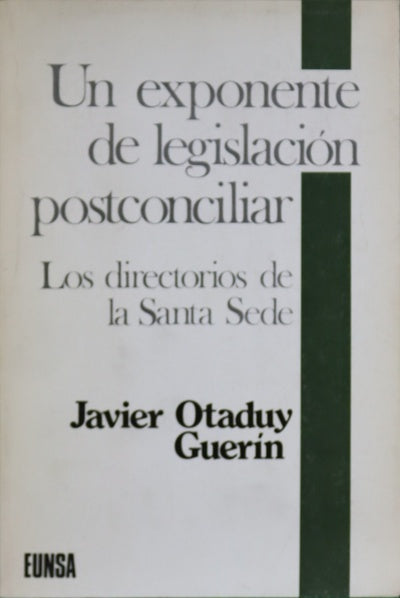 Un exponente de legislación postconciliar los directorios de la Santa Sede