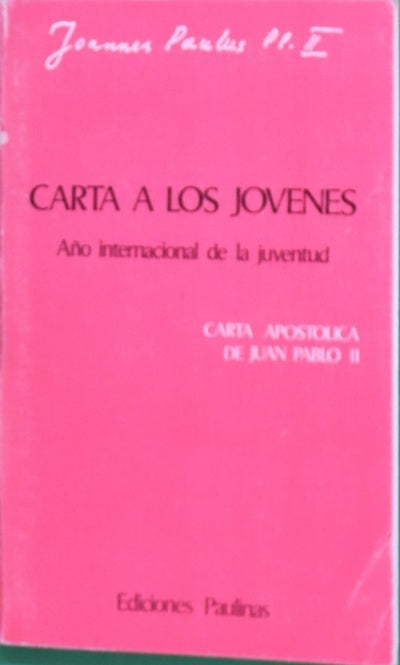 Carta a los jóvenes