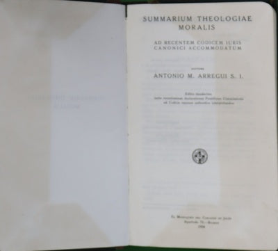 Sumarium theologiae moralis ad recentem codicem iuris canonici accommodatum