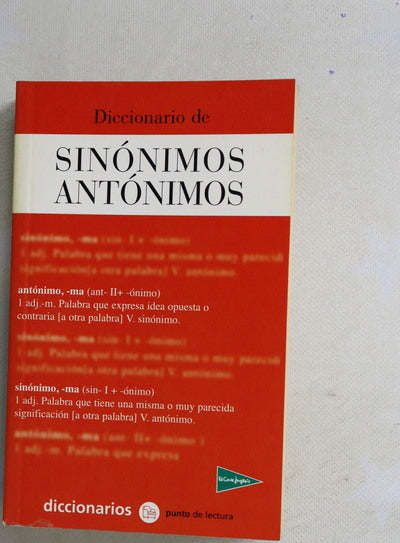 Diccionario de sinónimos y antónimos
