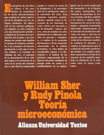 Teoría microeconómica una síntesis de la teoría clásica y el enfoque moderno