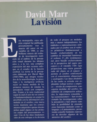 Visión  una investigación basada en el cálculo acerca de la representación y el procesamiento humano de la información visual