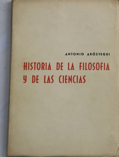 Historia de la filosofia y de las ciencias