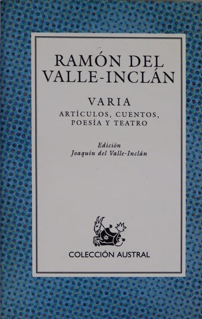 Varia artículos, cuentos, poesía y teatro