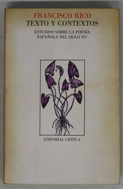 Texto y contextos Estudio sobre la poesía española del siglo XV