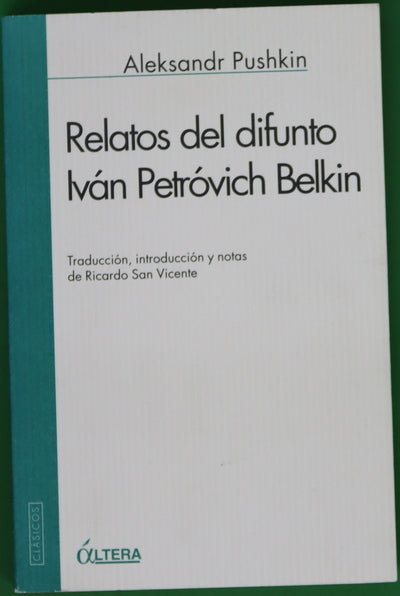 Relatos de difunto Iván Petróvich Belkin