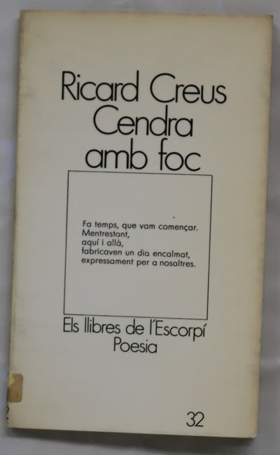 Cendra amb foc.