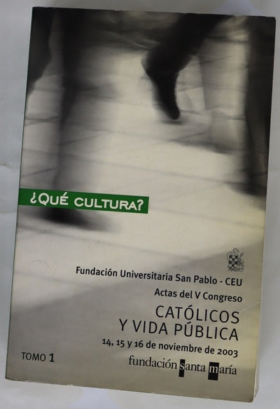 ¿Qué cultura? Tomo 1