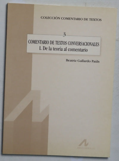 Comentario de textos conversacionales