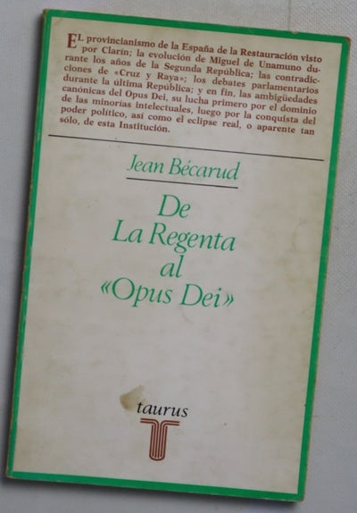 De la Regenta al "Opus Dei"