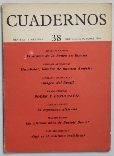 Cuadernos 38, Revista bimestral 