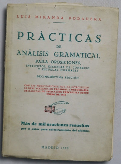 Prácticas de análisis gramatical