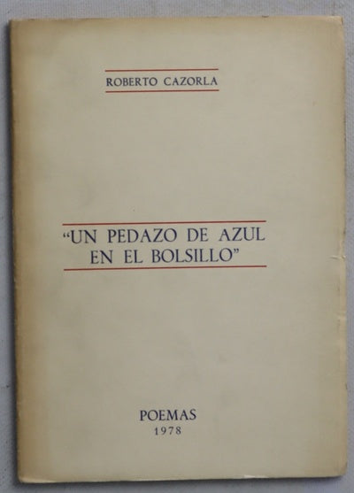 Un pedazo de azul en el bolsillo poemas