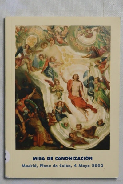 Misa de canonización celebración eucarística presidida por el Santo Padre Juan Pablo II en la canonización de los beatos Pedro Poveda Castroverde, José María Rubio y Peralta, Genoveva Torres Morales, Ángela de la Cruz (Mª de los Ángeles Guerrero Gonzál...