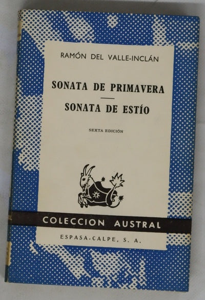 Sonata de primavera memorias del Marqués de Bradomín